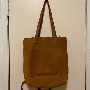 Portland Leather Large Crossbody Tote - Honey